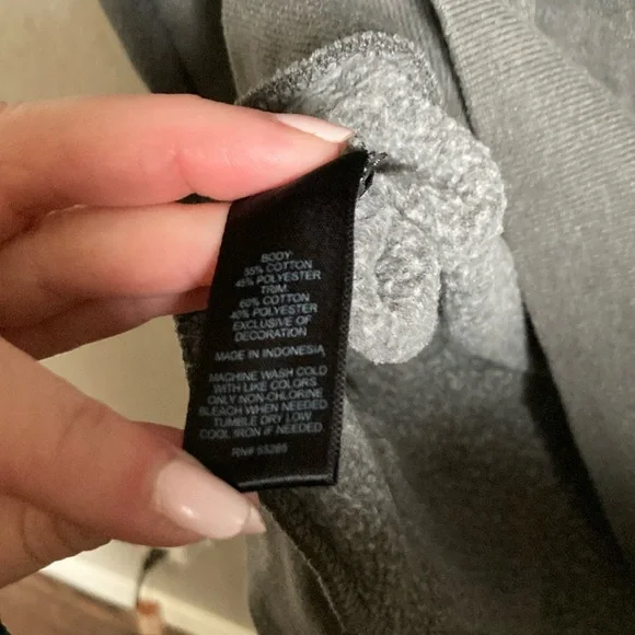 Great Condition! Gray Zip-Up Hoodie from Express. - Picture 9 of 10
